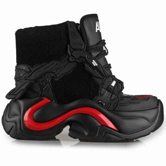 ANTHONY WANG JUPITER 05 Breaker Battle Black Platform Sneakers - Picture 4 of 4